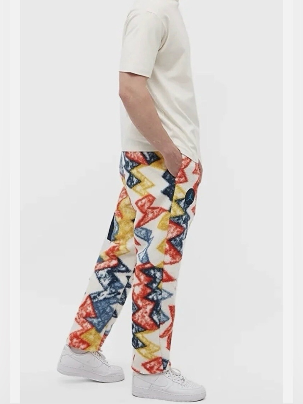 Nike Jordan Mountainside Multi Print Sherpa Fleece Men's Loose Fit Pants SZ S - Picture 13 of 16